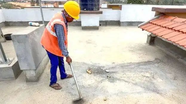 വയനാട് ടൗൺഷിപ്പിലെ വീട്ടിൽ ചോർച്ചയടക്കാനുള്ള നടപടി തുടങ്ങി