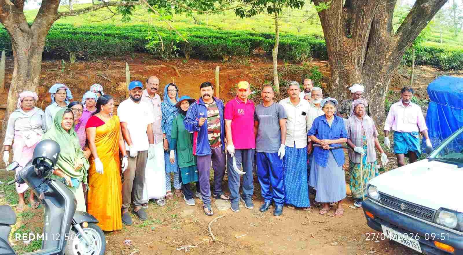 പൊഴുതനയിൽ ലഹരിവിരുദ്ധ സന്ദേശവുമായി മെഗാ ക്ലീനിങ്