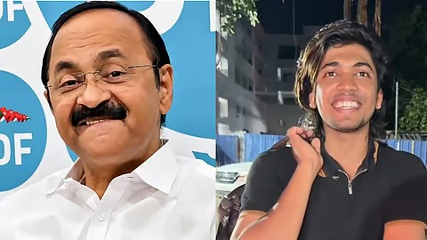 മുഖ്യമന്ത്രിയെ പൂക്കിയാക്കിയ ഫിജിനെ നേരിട്ട് കാണാന്‍ വി ഡി സതീശന്‍; ഓഫീസിലേക്ക് ക്ഷണം