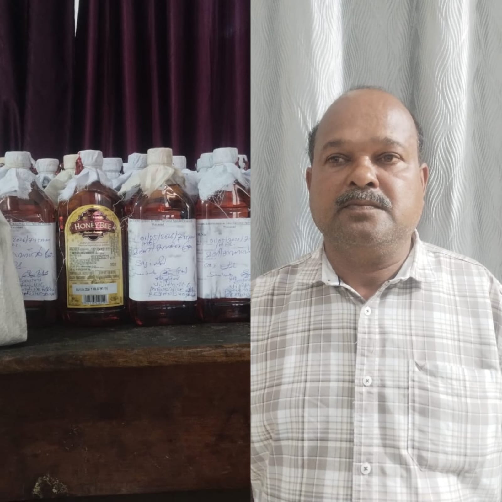 വിൽപ്പനയ്ക്കായി സൂക്ഷിച്ച മദ്യവുമായി ഒരാൾ അറസ്റ്റിൽ