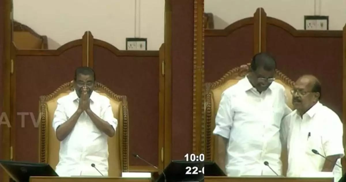 നിയമസഭയെ നയിക്കാൻ തിരുവഞ്ചൂർ രാധാകൃഷ്ണൻ; കേരള നിയമസഭയുടെ സ്പീക്കർ ആയി ചുമതലയേറ്റു