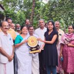 സുവോളജിയിൽ ഡോക്ടറേറ്റ് നേടിയ അഞ്ചു ബേബിയേ ആദരിച്ചു