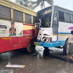 പനമരം കൈതക്കൽ കെഎസ്ആർടിസി ബസുകൾ കൂട്ടിയിടിച്ച് അപകടം