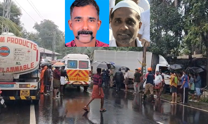 ചായ കുടിക്കവേ ലോറി ഇടിച്ചുകയറി രണ്ടുപേർ മരിച്ചു