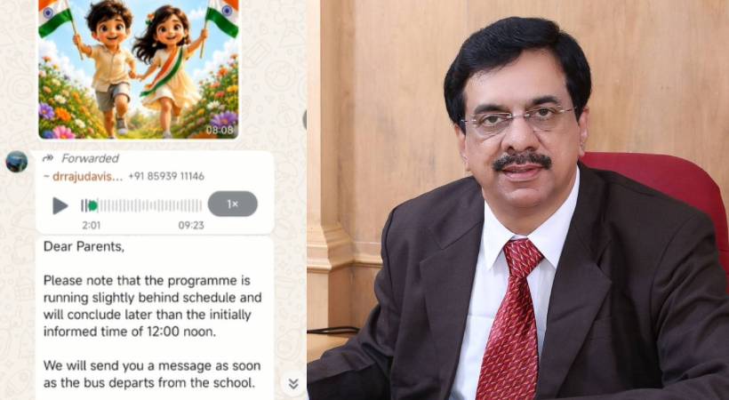 ‘സ്വാതന്ത്ര്യദിനാഘോഷത്തിൽ പങ്കെടുക്കാത്ത വിദ്യാർഥികൾ പാകിസ്ഥാനിലേക്ക് പോകണം’: തൃശൂരിൽ സ്കൂൾ ഉടമയുടെ വിവാദ സന്ദേശം