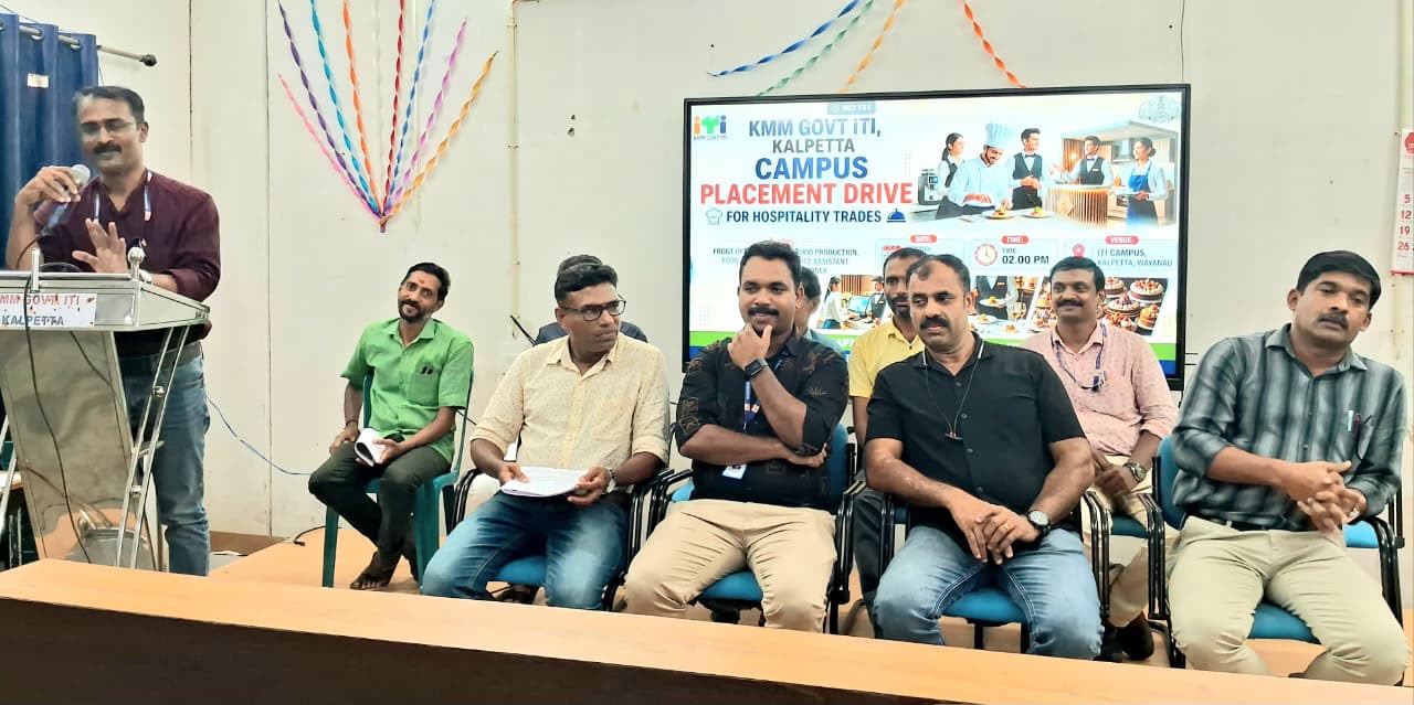 ഹോസ്‍പിറ്റാലിറ്റി ട്രേഡുകളിൽ 100 ശതമനം പ്ലേസ്‍മെന്റുമായി കൽപ്പറ്റ ഗവ. ഐ.ടി.ഐ