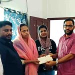 അപകടത്തില്‍ മരിച്ച മത്സ്യ തൊഴിലാളിയുടെ കുടുംബത്തിന് ഇന്‍ഷൂറന്‍സ് തുക കൈമാറി