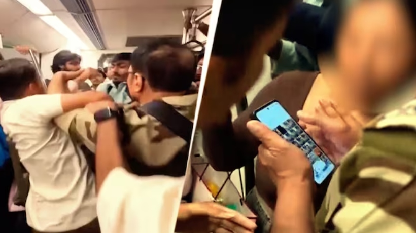യുവതിയുടെ ചിത്രമെടുത്തെന്ന് ആരോപണം; ഡൽഹി മെട്രോയിൽ സംഘർഷം, CISF ജവാനെ സസ്പെന്‍ഡ് ചെയ്തു