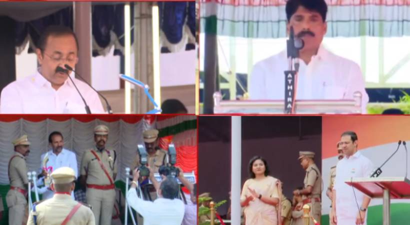 വന്ദേമാതരം പൂർണമായും ഒഴിവാക്കി സംസ്ഥാനത്തെ സ്വാതന്ത്ര്യ ദിനാഘോഷം: പ്രതിഷേധവുമായി ബിജെപി