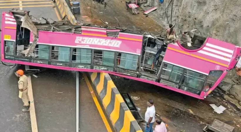 കുറ്റിപ്പുറം ബസ് അപകടം: അമിത വേഗത അപകടത്തിന് കാരണമായെന്ന് MVD; ഡ്രൈവർ നോട്ടീസ് നൽകി പൊലീസ്