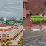 പുതിയ പാർലമെൻറ് മന്ദിരത്തിൽ വെള്ളക്കെട്ട്; പണിയാൻ ചെലവഴിച്ചത് 1,200 കോടി, വീഡിയോ പുറത്തുവിട്ട് കോൺഗ്രസ്
